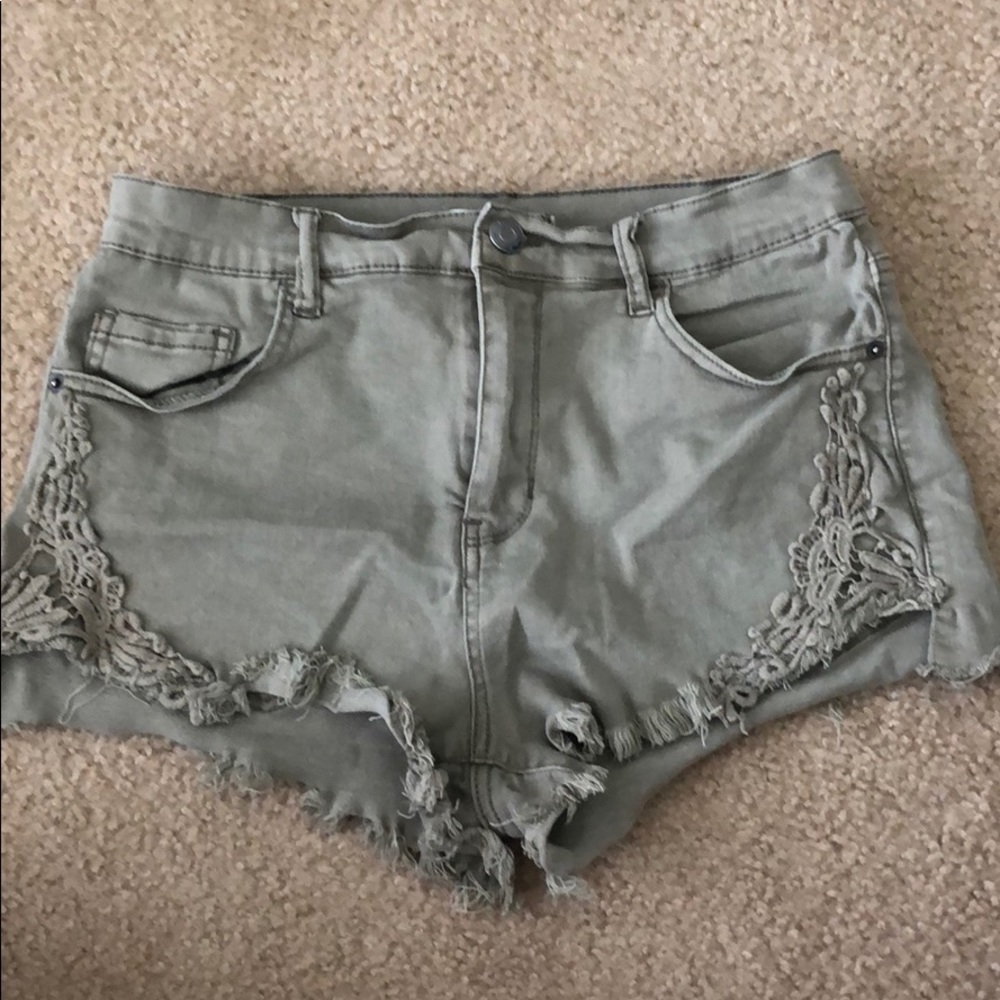 Green shorts
